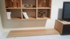 Team 7 Wohnwände & Tv-Lowboards|Wohnwand Cubus Eiche Weißöl Farbglas Taupe