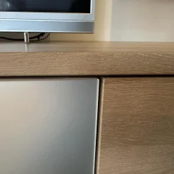 Team 7 Wohnwände & Tv-Lowboards|Wohnwand Cubus Eiche Weißöl Glas Matt Pearl Touchbeschlag