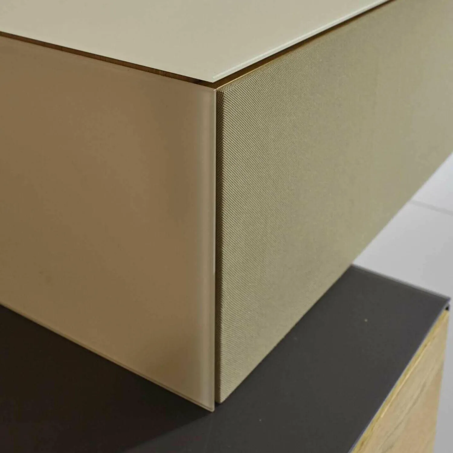 Mobilari Wohnwände & Tv-Lowboards|Wohnwand Cubus Pure Eiche Massiv Glas Dunkelbraun