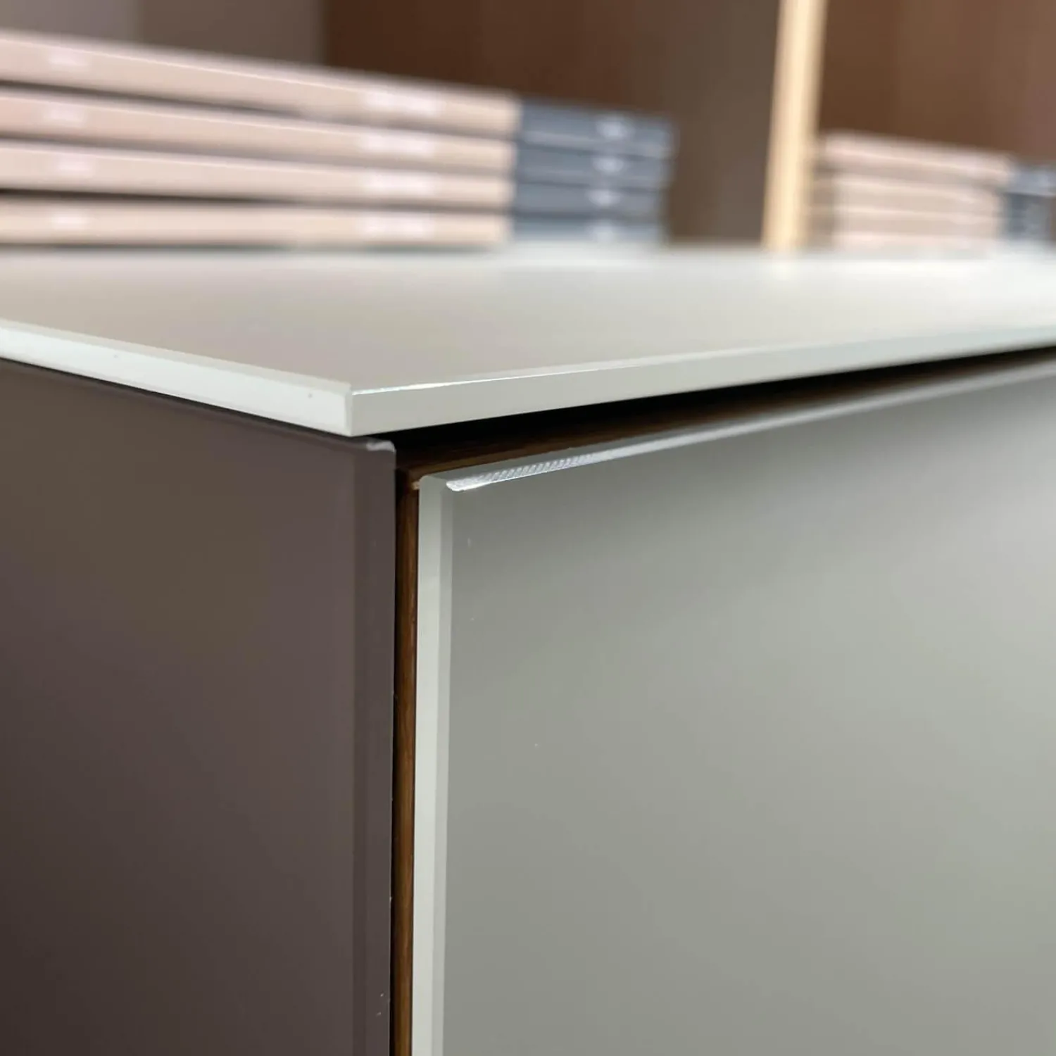 Team 7 Wohnwände & Tv-Lowboards|Wohnwand Cubus Pure Volholz Eiche Weiß Geölt Glas Pearl Matt Mit Touchbeschlag