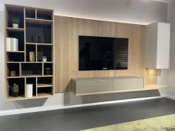 Team 7 Wohnwände & Tv-Lowboards|Wohnwand Eiche Weißöl Farbglas Graphitgrau Mit Wandpaneelen