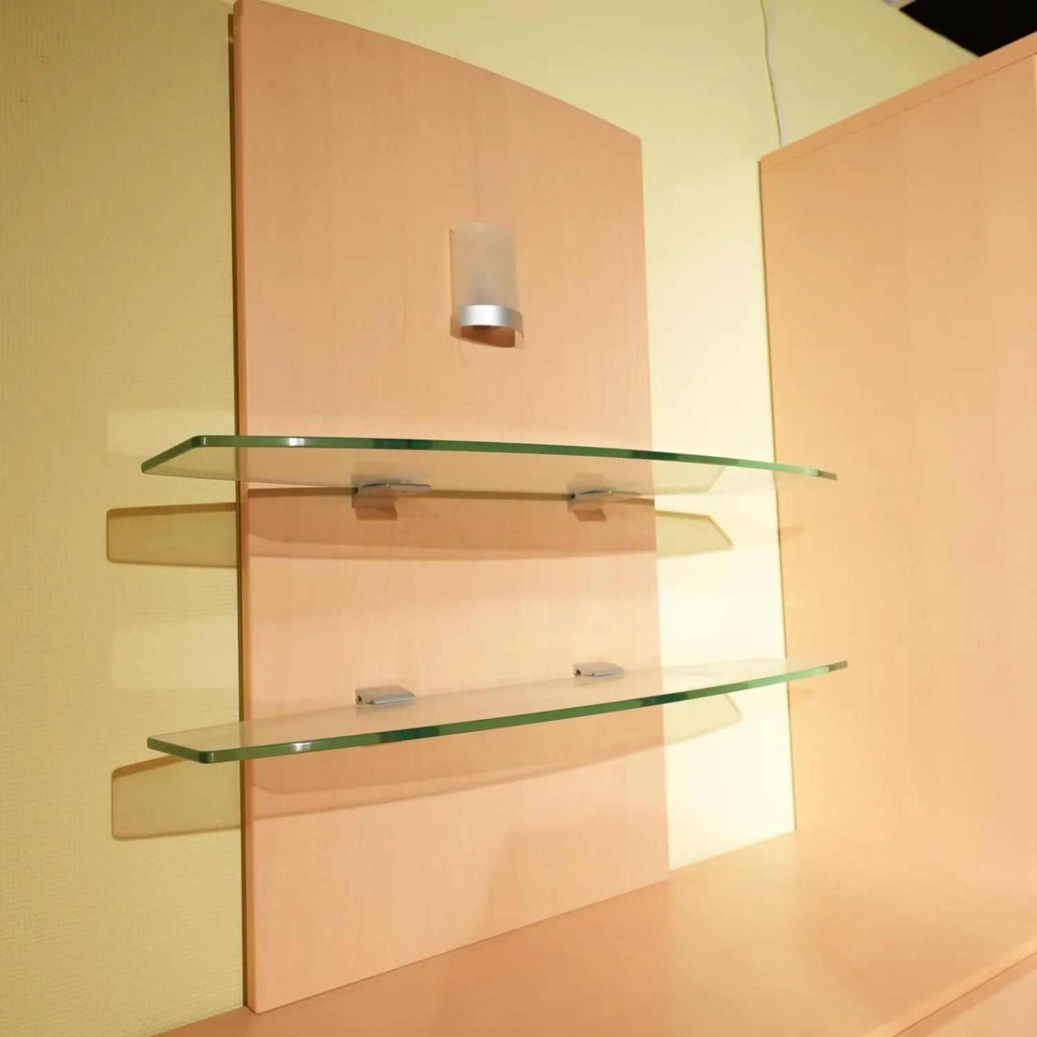 Gwinner Wohnwände & Tv-Lowboards|Wohnwand Evita Ahorn Light Griff Chrom Matt Ohne Fernseher