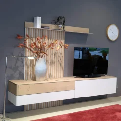 Sudbrock Wohnwände & Tv-Lowboards|Wohnwand Goya Glattlack Blütenweiß Ohne Lamellenpaneel