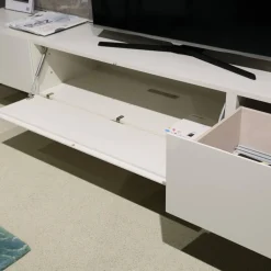 Presotto Wohnwände & Tv-Lowboards|Wohnwand I ModulART Grigio Calce Weiß