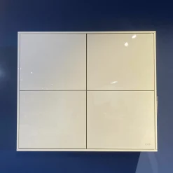 JOOP! Wohnwände & Tv-Lowboards|Wohnwand Joop Lack Kristallgrau Weiß Grau Kufen Metall Schwarz Inklusive Beleuchtung