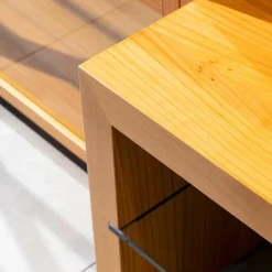 Gruber & Schlager Wohnwände & Tv-Lowboards|Wohnwand Kala Mit Phonobank Schrankteile Europäischer Kirschbaum Hell Paneele Lack Eierschale