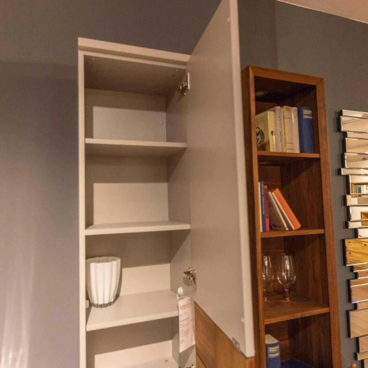 Venjakob Wohnwände & Tv-Lowboards|Wohnwand Kandu Kombi KA02.3542 Lack Steingrau Colorado