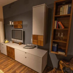 Venjakob Wohnwände & Tv-Lowboards|Wohnwand Kandu Kombi KA02.3542 Lack Steingrau Colorado