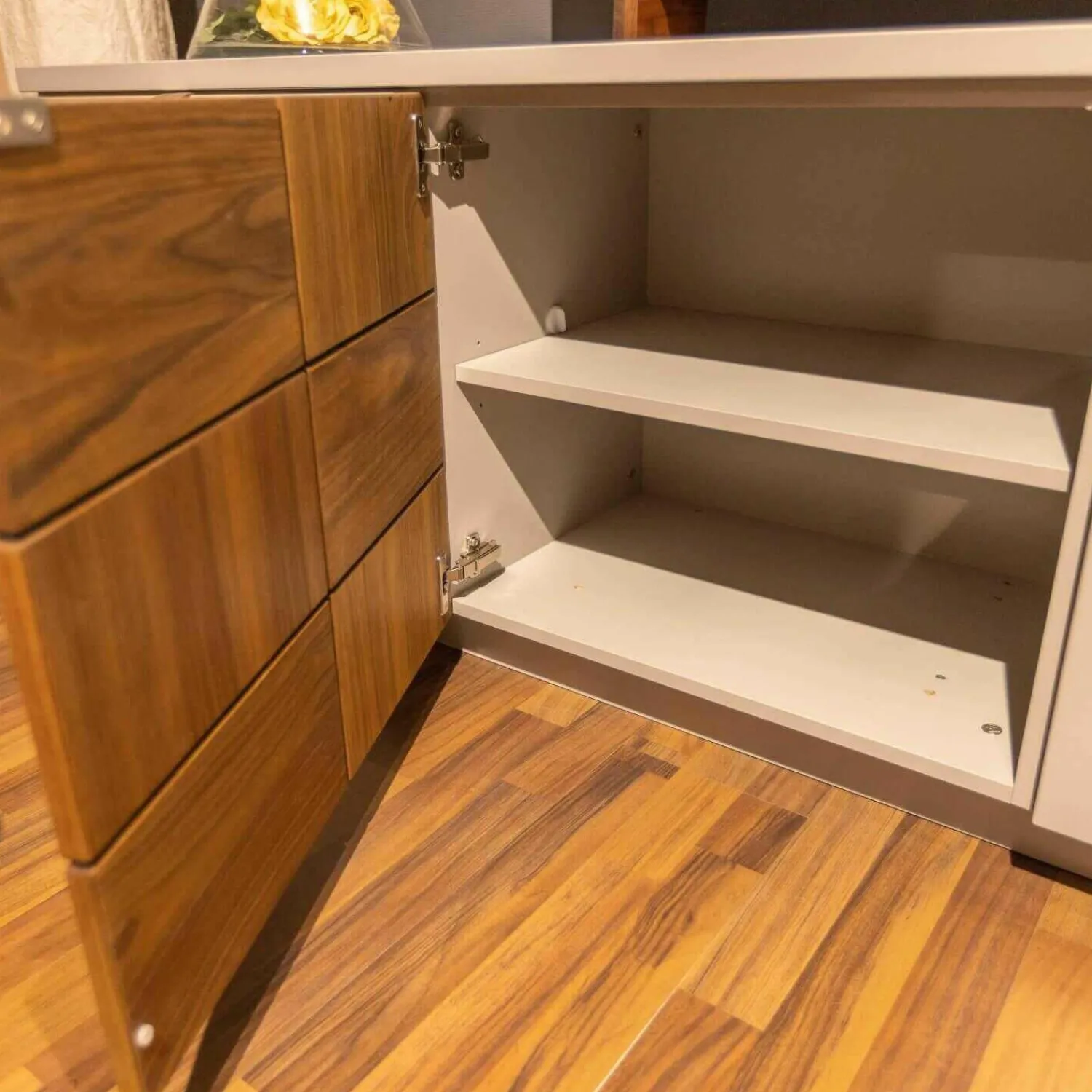 Venjakob Wohnwände & Tv-Lowboards|Wohnwand Kandu Kombi KA02.3542 Lack Steingrau Colorado