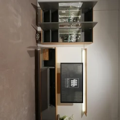 Musterring Wohnwände & Tv-Lowboards|Wohnwand Kara-Frame VZ Eiche Sand Lack Taupe mit TV-Halterung