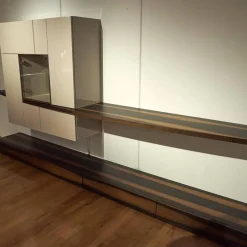 Gwinner Wohnwände & Tv-Lowboards|Wohnwand Lack Hochglanz Grau Räuchereiche Inklusive Beleuchtung