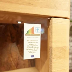 Decker Wohnwände & Tv-Lowboards|Wohnwand Lavaro Wildeiche Bianco Massiv Geölt Mit Sideboard Und Beleuchtung Ohne Fernseher