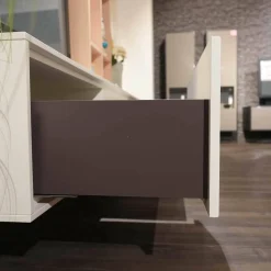 Rietberger Möbelwerke Wohnwände & Tv-Lowboards|Wohnwand Lotus Lack Weiß Kernesche