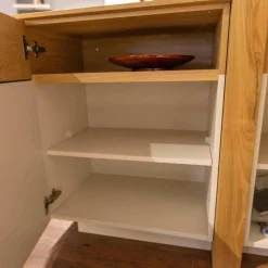 Venjakob Wohnwände & Tv-Lowboards|Wohnwand LS 043016 Albero Sideboard Vitrine Lack Weiß Matt Santanaeiche