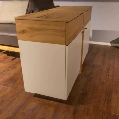 Venjakob Wohnwände & Tv-Lowboards|Wohnwand LS 043016 Albero Sideboard Vitrine Lack Weiß Matt Santanaeiche