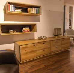 Schröder Franz Wohnwände & Tv-Lowboards|Wohnwand LS479920 Kitzalm Alpenglück Alteiche Natur