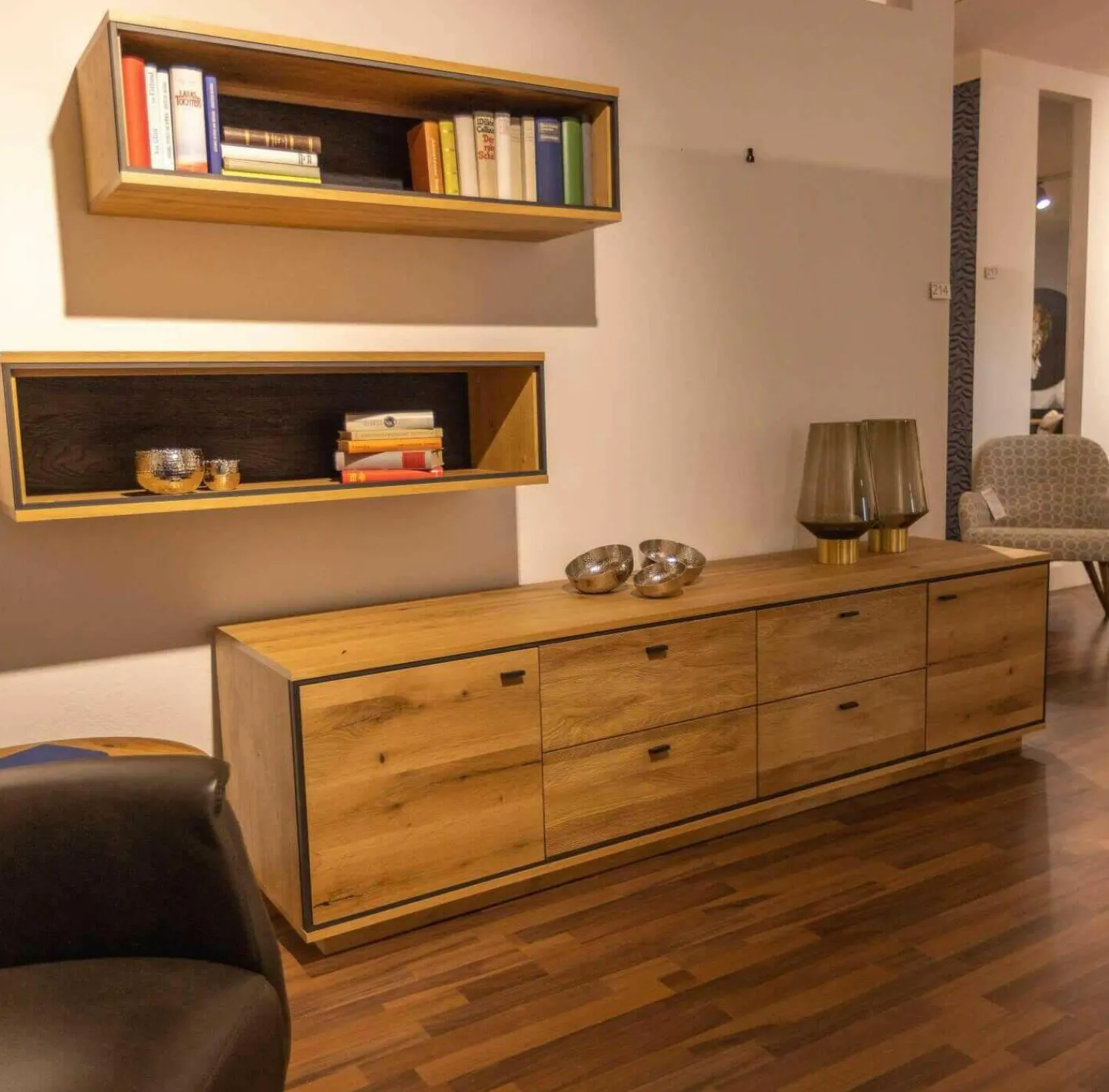 Schröder Franz Wohnwände & Tv-Lowboards|Wohnwand LS479920 Kitzalm Alpenglück Alteiche Natur