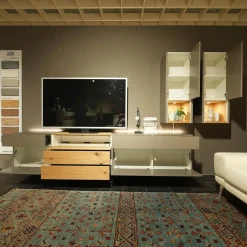 Die Hausmarke Wohnwände & Tv-Lowboards|Wohnwand Media Design Holz Nougat Mattlack Braun