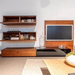 Team 7 Wohnwände & Tv-Lowboards|Wohnwand Mit TV Wand Und Hängeschränken Kirschbaum