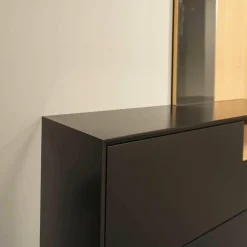 Sudbrock Wohnwände & Tv-Lowboards|Wohnwand Modo 19 Black Edition Kirschbaum