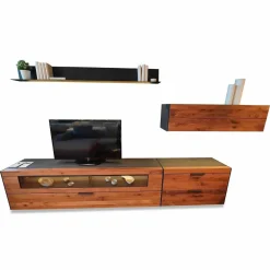 Hartmann Wohnwände & Tv-Lowboards|Wohnwand Nea Nussbaum Eiche Anthrazit