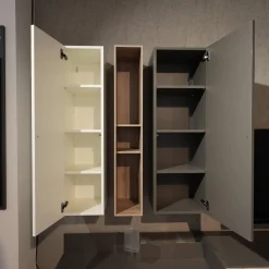 Spectral Smart Furniture Wohnwände & Tv-Lowboards|Wohnwand Next Lack Snow Weiß Silver Silber Und Granit Grau Holz Natural Oak Mit Soundsystem Ohne Fernseher