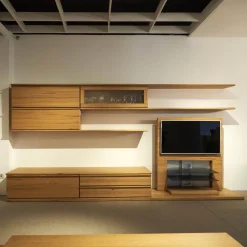 Team 7 Wohnwände & Tv-Lowboards|Wohnwand Opus Kernbuche Mit Drei Schubladen Und Drei Klappen