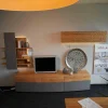 Voglauer Wohnwände & Tv-Lowboards|Wohnwand Opus Wildeiche Akzent Beton