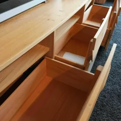 Voglauer Wohnwände & Tv-Lowboards|Wohnwand Opus Wildeiche Akzent Beton