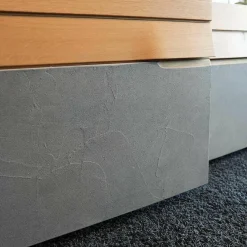 Voglauer Wohnwände & Tv-Lowboards|Wohnwand Opus Wildeiche Akzent Beton