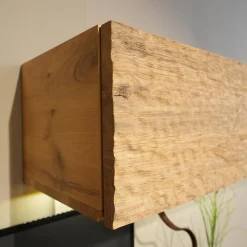 Voglauer Wohnwände & Tv-Lowboards|Wohnwand Opus Wildeiche Rustiko Akzent Beton Inklusive Highboard Und Sideboard