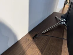 Molteni & C Wohnwände & Tv-Lowboards|Wohnwand Pass Word Korpus Lack Matt Blei Grau Front Eukalyptus Und Lack Glänzend Blei Grau