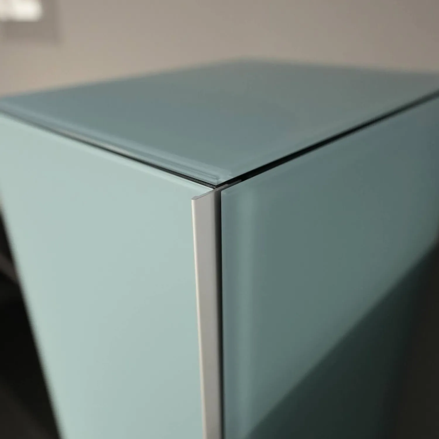 Spectral Smart Furniture Wohnwände & Tv-Lowboards|Wohnwand Scala Glas Satiniert Schwarz Salbei Grün Und Jade Grün Stoff Schwarz Mit Soundelement