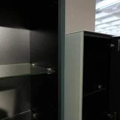 Spectral Smart Furniture Wohnwände & Tv-Lowboards|Wohnwand Scala Glas Satiniert Schwarz Salbei Grün Und Jade Grün Stoff Schwarz Mit Soundelement