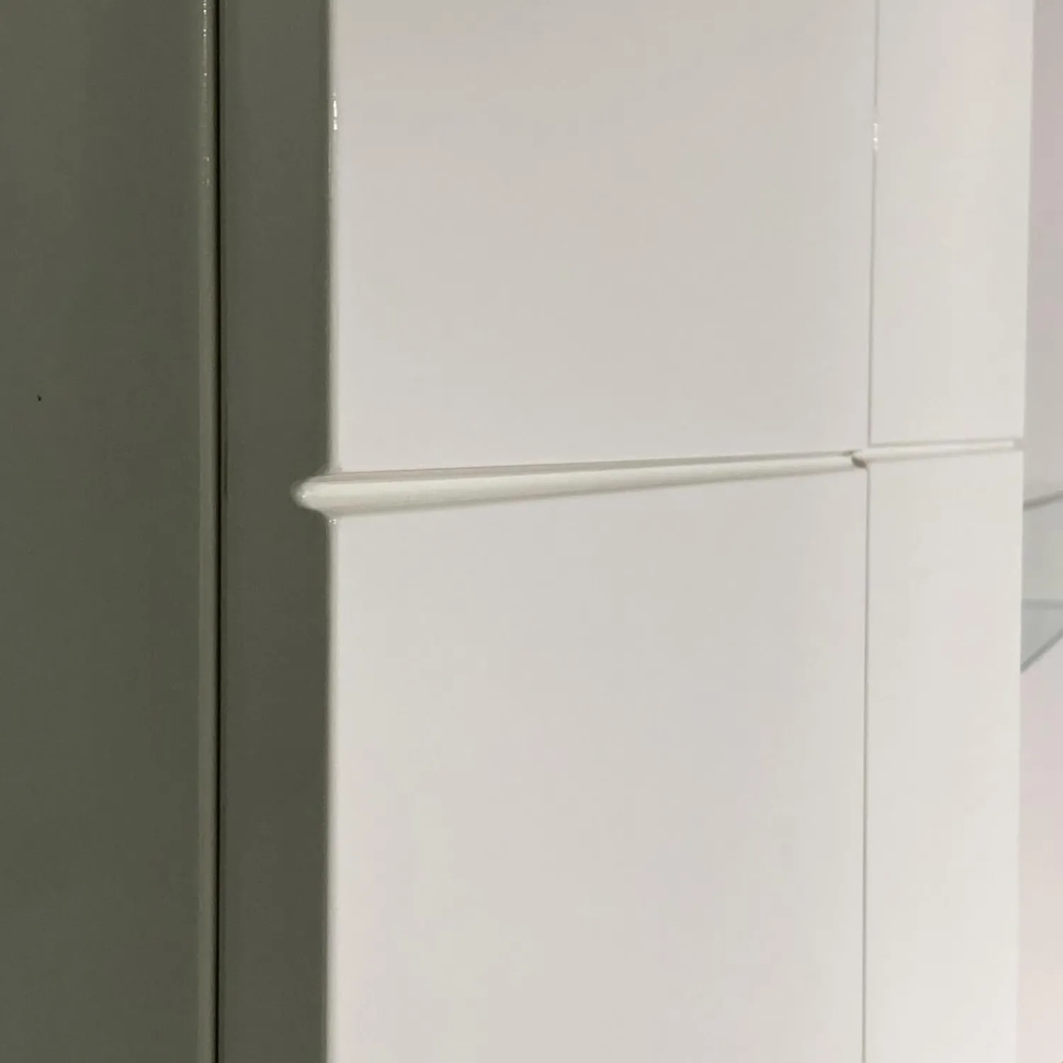 Hülsta Wohnwände & Tv-Lowboards|Wohnwand Scalic Lack Weiß Natureiche Lowboard Hängeelement Glas-Hängeelement