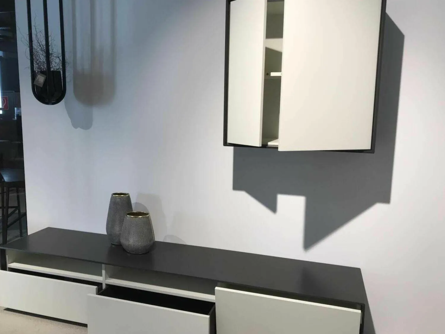 Hülsta Wohnwände & Tv-Lowboards|Wohnwand Scopia Holz Lackiert Weiß Grau