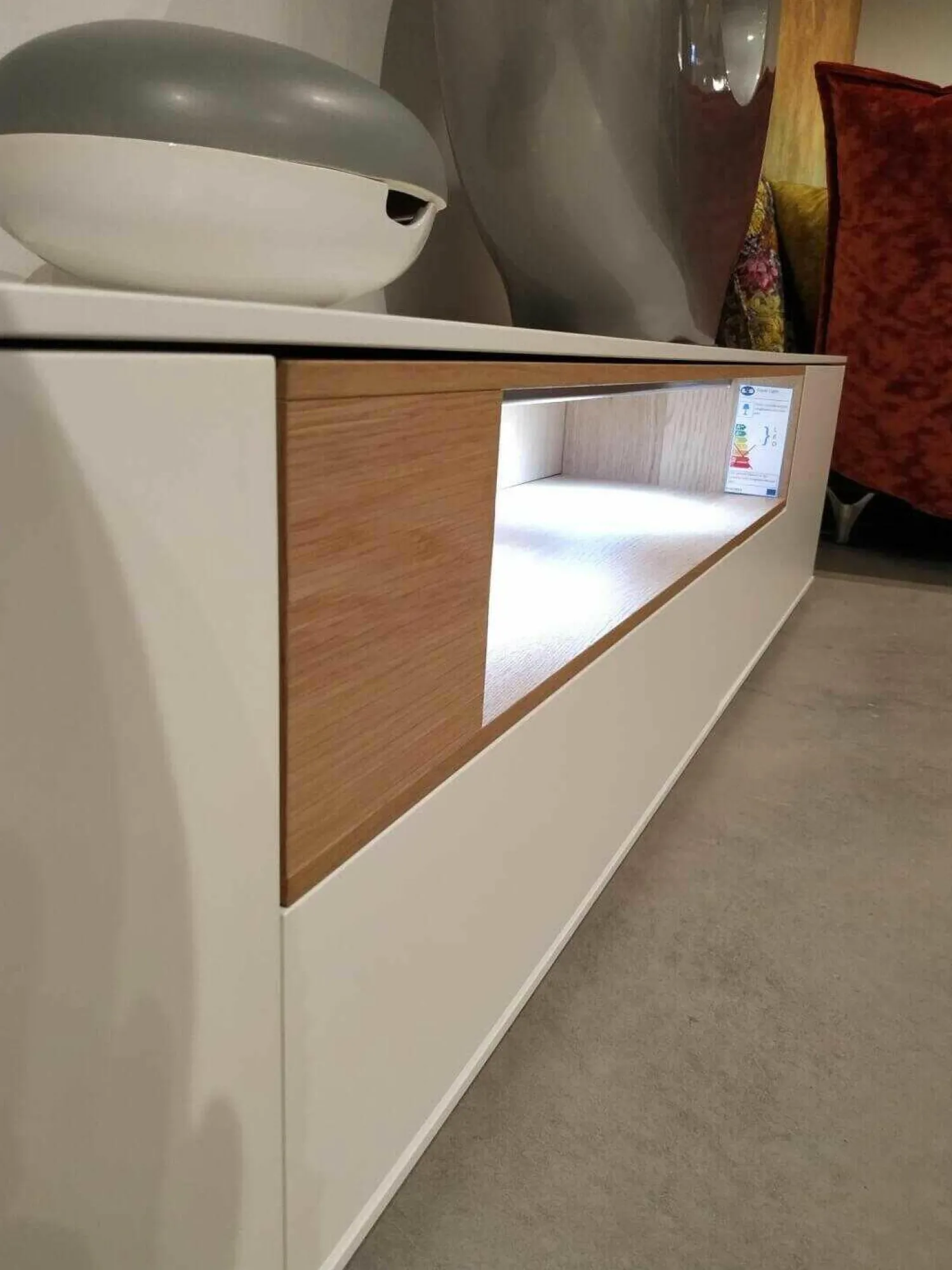 IRO Wohnwände & Tv-Lowboards|Wohnwand SE 7000 Lack Weiß Anthrazit