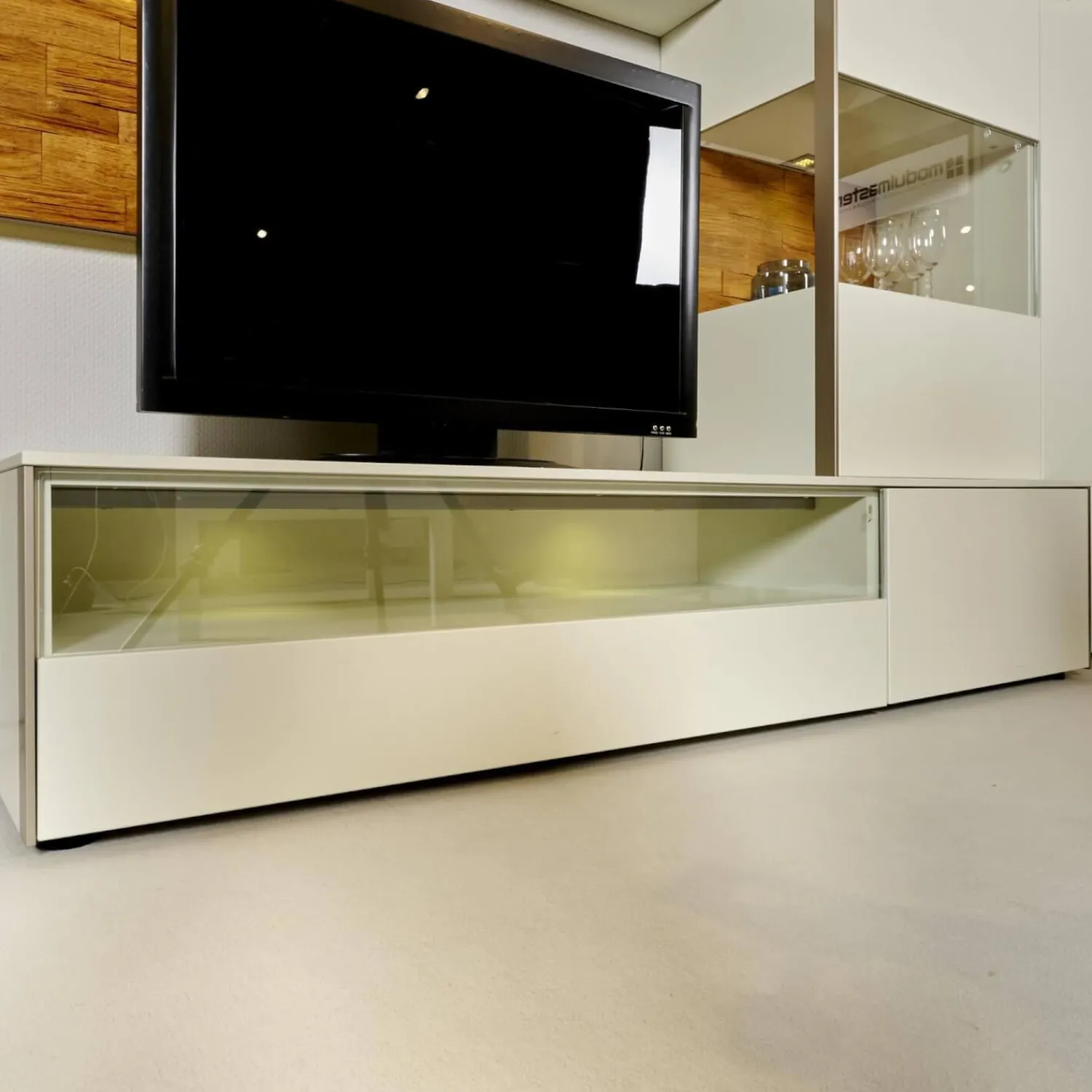 Venjakob Wohnwände & Tv-Lowboards|Wohnwand Sentino Lack Weiß Matt Inklusive Beleuchtung