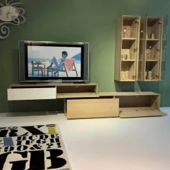 Rodam Wohnwände & Tv-Lowboards|Wohnwand Sigma Astig Weiß RAL 9010 Satinato Pigment Öl