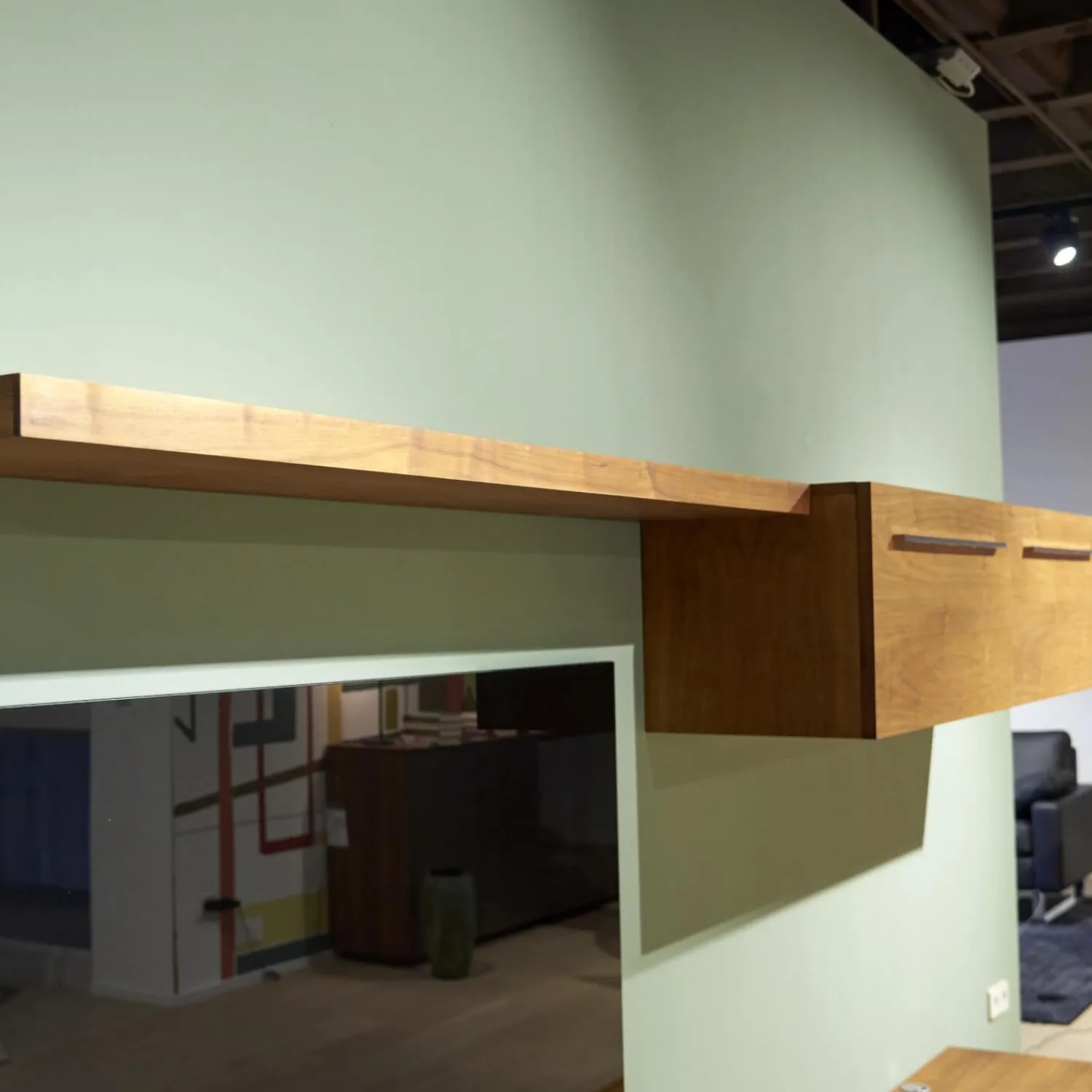 Riva1920 Wohnwände & Tv-Lowboards|Wohnwand Sipario Nussbaum Geölt mit Kabeldurchlass