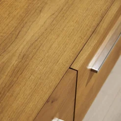 Riva1920 Wohnwände & Tv-Lowboards|Wohnwand Sipario Nussbaum Geölt mit Kabeldurchlass