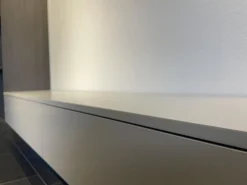 Interlübke Wohnwände & Tv-Lowboards|Wohnwand Tavi Lack M 23 Muschel Grau Mit Eiche D83 Achat Schwarz