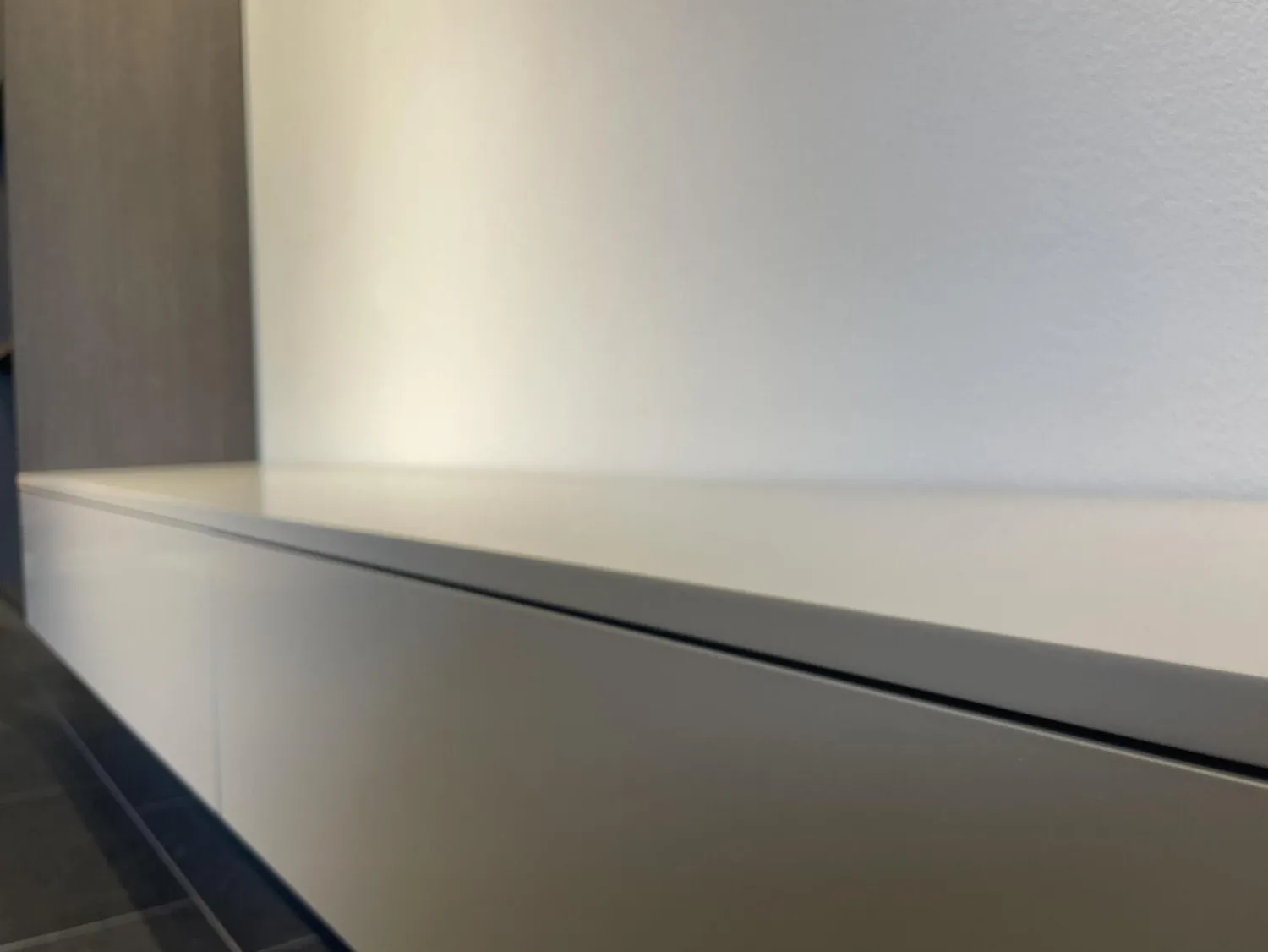 Interlübke Wohnwände & Tv-Lowboards|Wohnwand Tavi Lack M 23 Muschel Grau Mit Eiche D83 Achat Schwarz