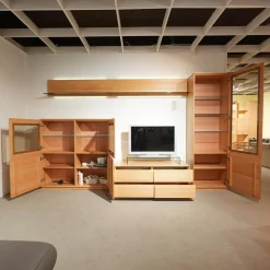 Wöstmann Wohnwände & Tv-Lowboards|Wohnwand Tessin Buche Massiv Inklusive Beleuchtung Mit Funkfernbedienung