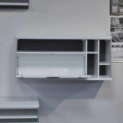 MCA Wohnwände & Tv-Lowboards|Wohnwand Trento Weiß Hochglanz mit LED Power Spot