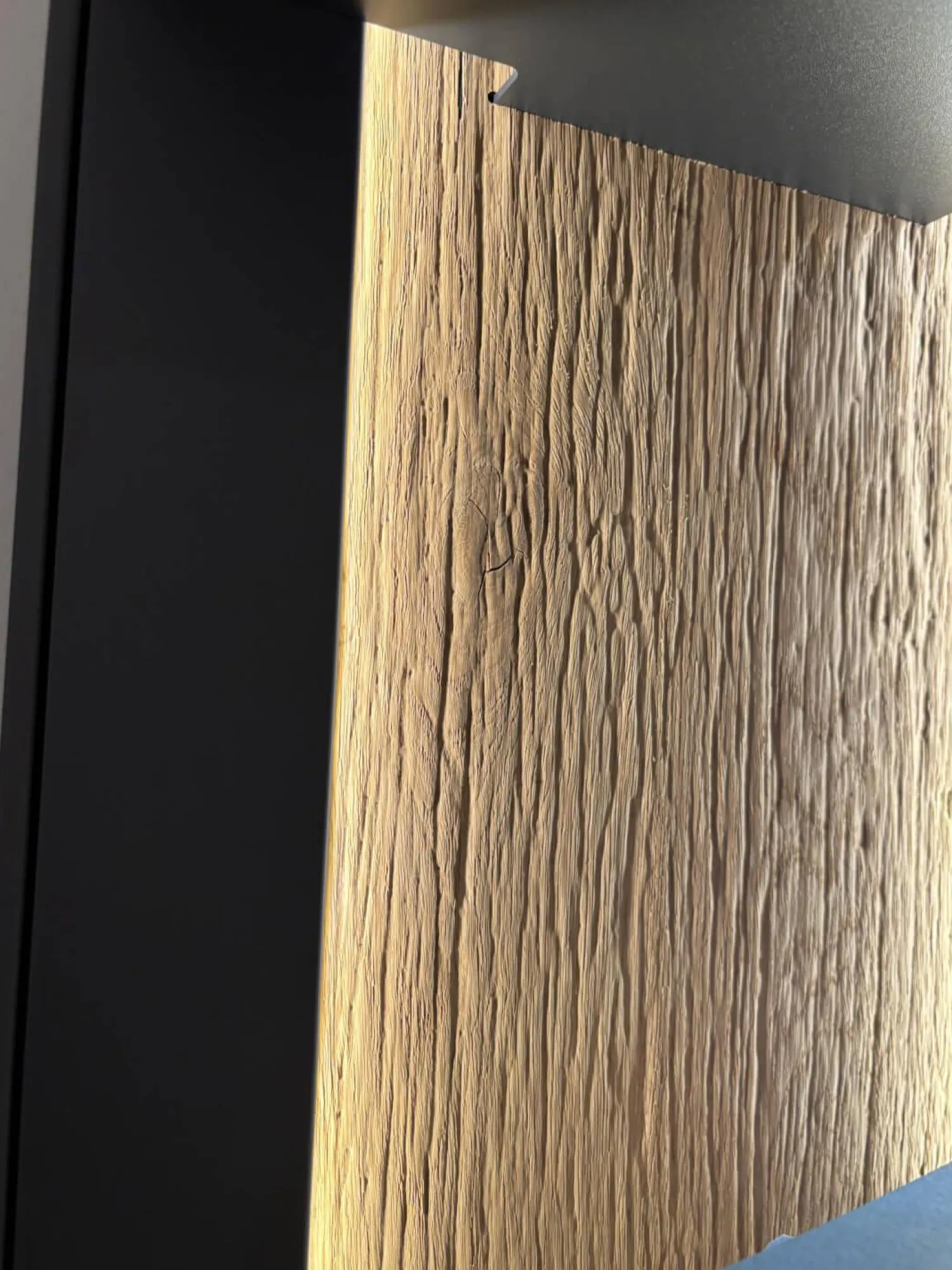 Natura Wohnwände & Tv-Lowboards|Wohnwand Tucson Lack Graphitgrau Akzent Wildeiche Mit Beleuchtung Und Funkdimmer