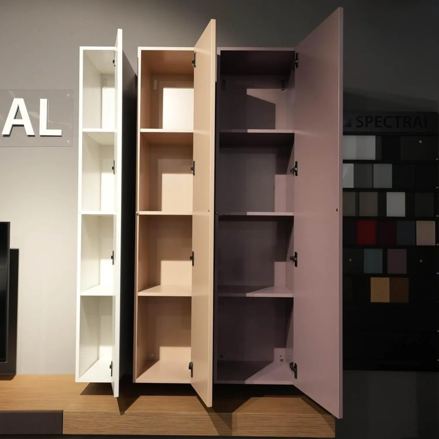 Spectral Smart Furniture Wohnwände & Tv-Lowboards|Wohnwand Twenty Lack Seidenmatt Violett Beige Creme Mit Soundsystem XTA1