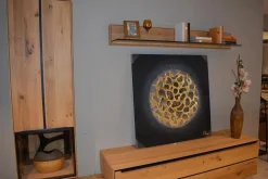 Decker Wohnwände & Tv-Lowboards|Wohnwand Valero Asteiche Massiv Bianco Geölt Front Klarglas