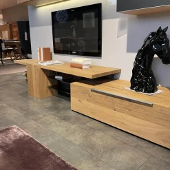 Voglauer Wohnwände & Tv-Lowboards|Wohnwand V-Alpin Eiche Altholz Glas Anthrazit