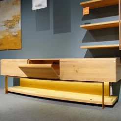 Voglauer Wohnwände & Tv-Lowboards|Wohnwand Vcuben Wildeiche Rustiko Mit LED-Beleuchtung